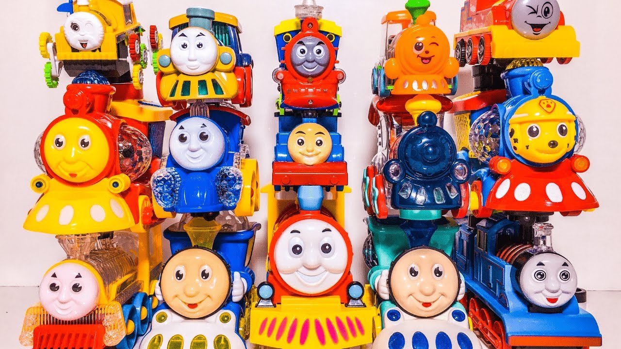 banyak thomas and friends, thomas robot transformer, funny loco, thomas big train, kereta uap