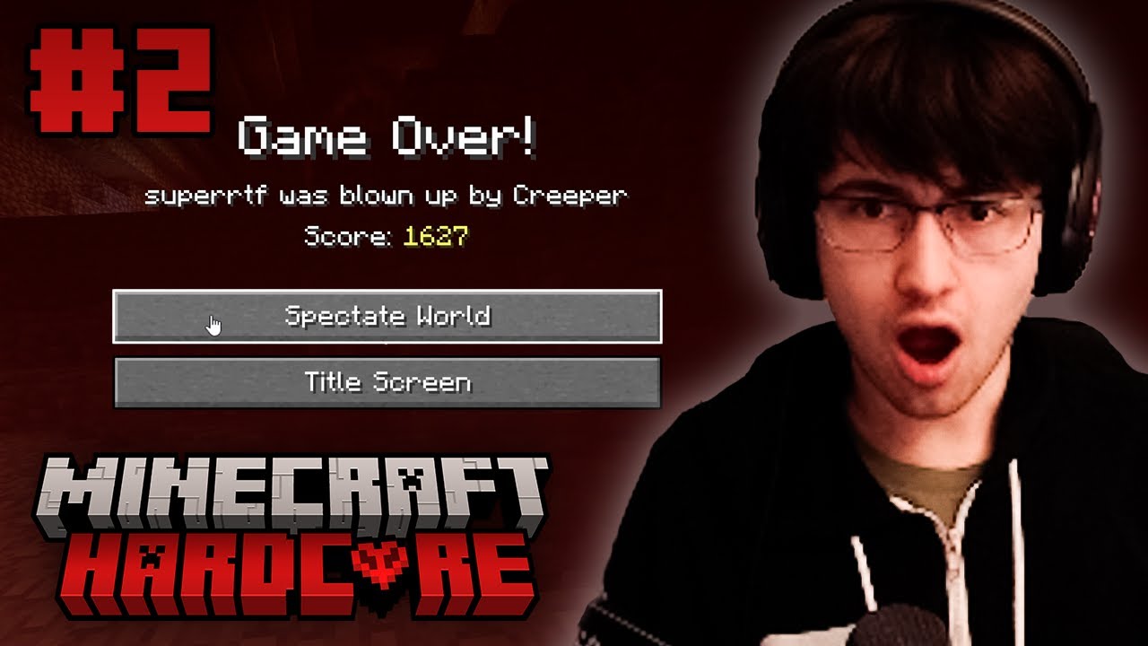 Этот парень, возможно, хуже Людвига — supertf играет в Minecraft Hardcore #2