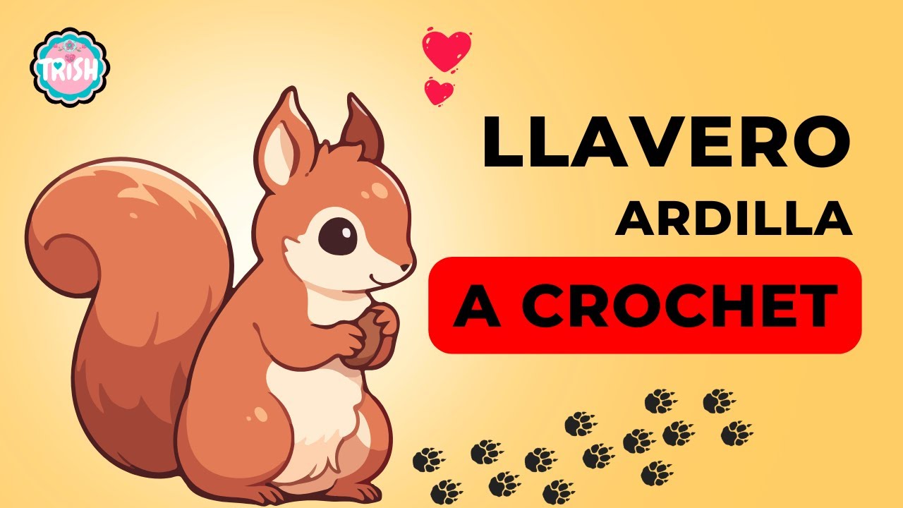 🐿️ Tutorial Crochet: Llavero de Ardilla Fácil y Creativo