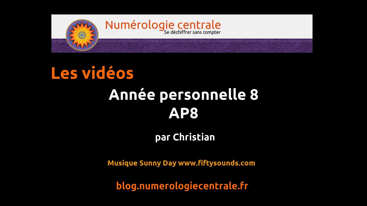 Année personnelle 8 en numérologie 