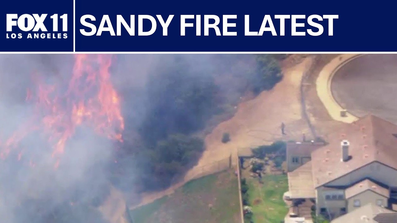 Sandy Fire extends to 1,300 acres; 0% contained | FOX 11 LA