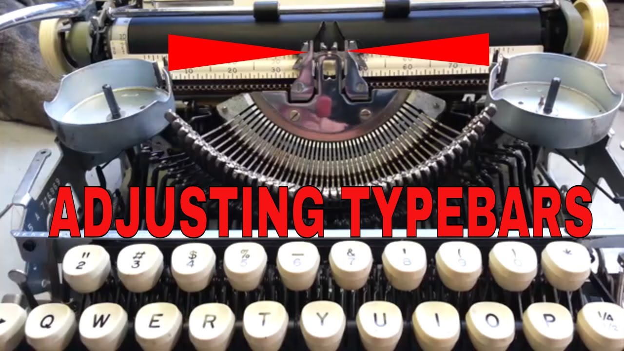 Typewriter Type Bar Alignment, Sticking Keys, Smith Corona Speed Booster Rebound Wire Adjusted