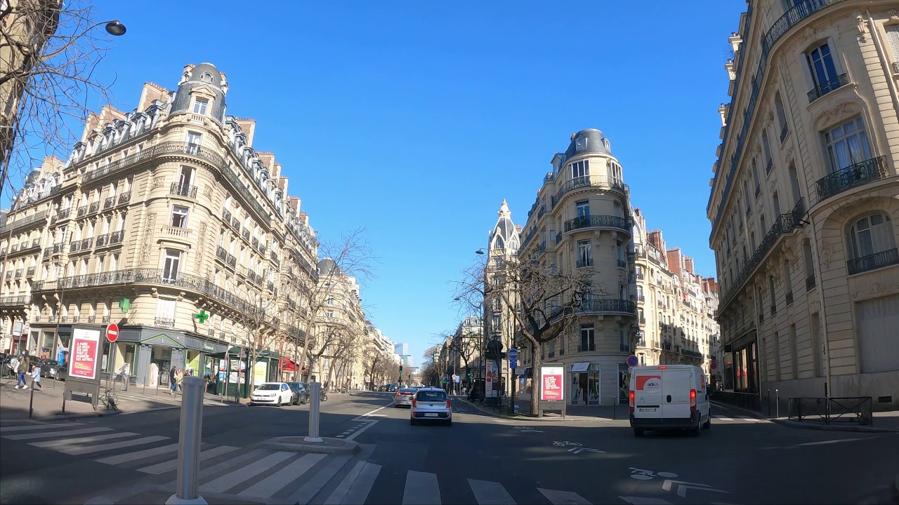 DRIVING TOUR IN PARIS | PARIS 16 TO PARIS 17 ARRONDISSEMENT [4K UHD]