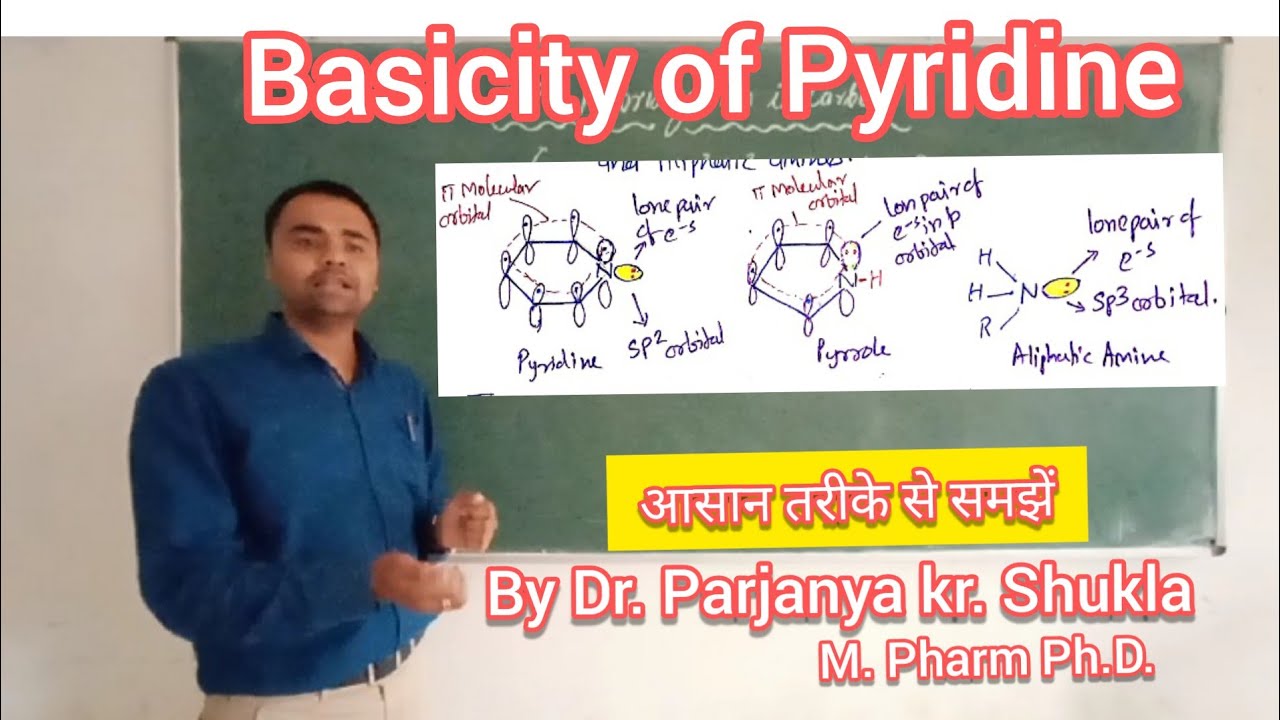 Basicity of Pyridine | Comparison of Basicity of Pyridine, Pyrrole & Aliphatic Amines | In Easy Way
