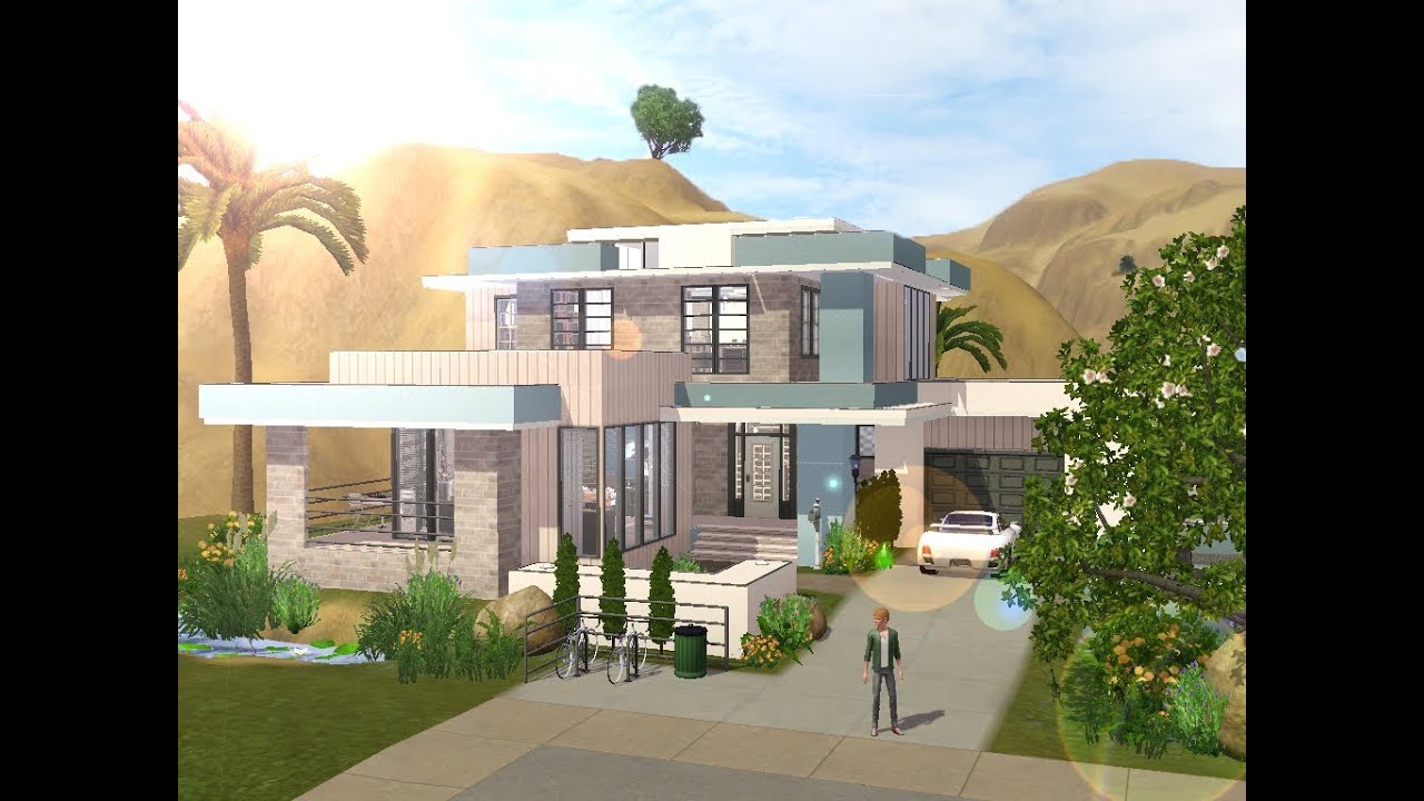 The Sims 3 - Building a small modern familyhouse