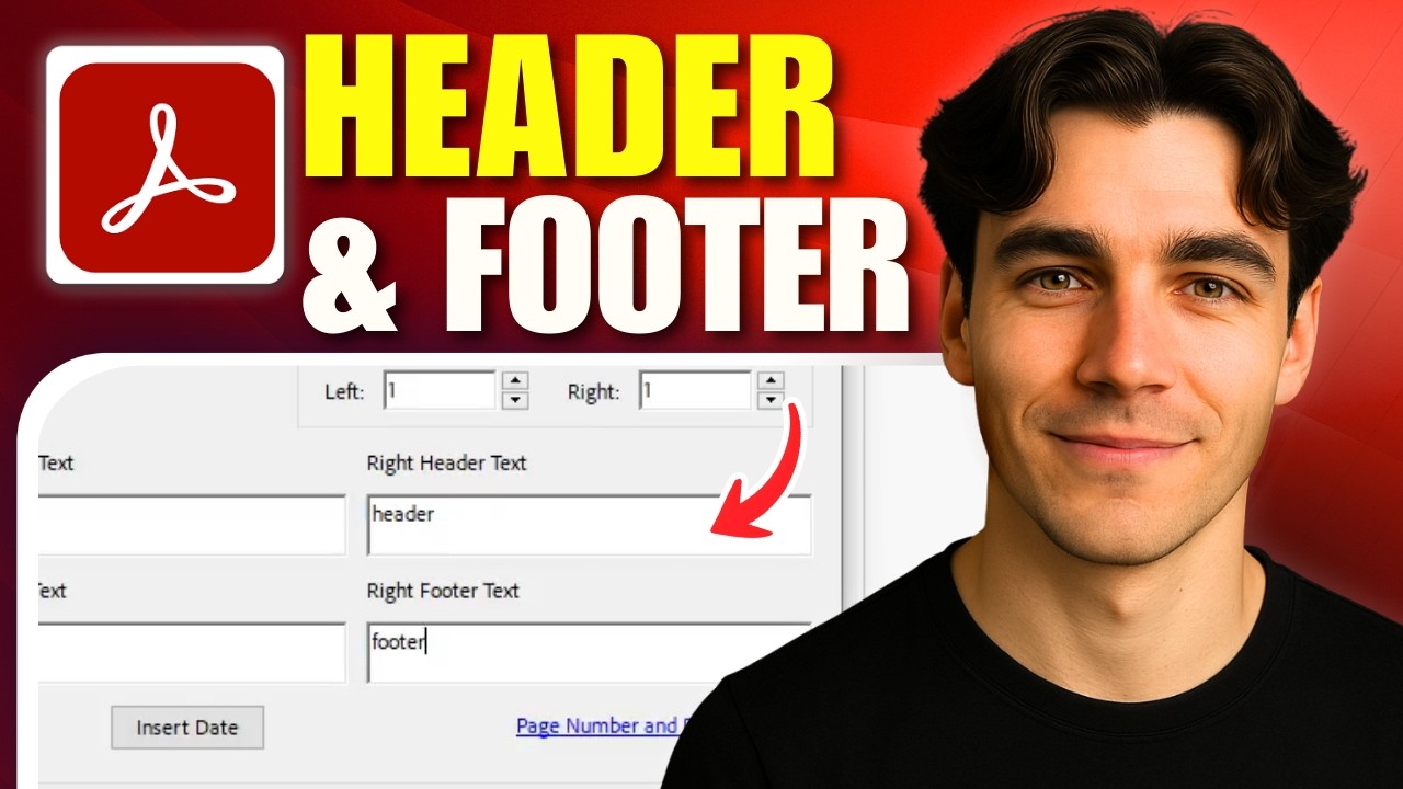 How To Add Header And Footer To All Pages In PDF Using Adobe Acrobat Pro DC (Tutorial 2026)