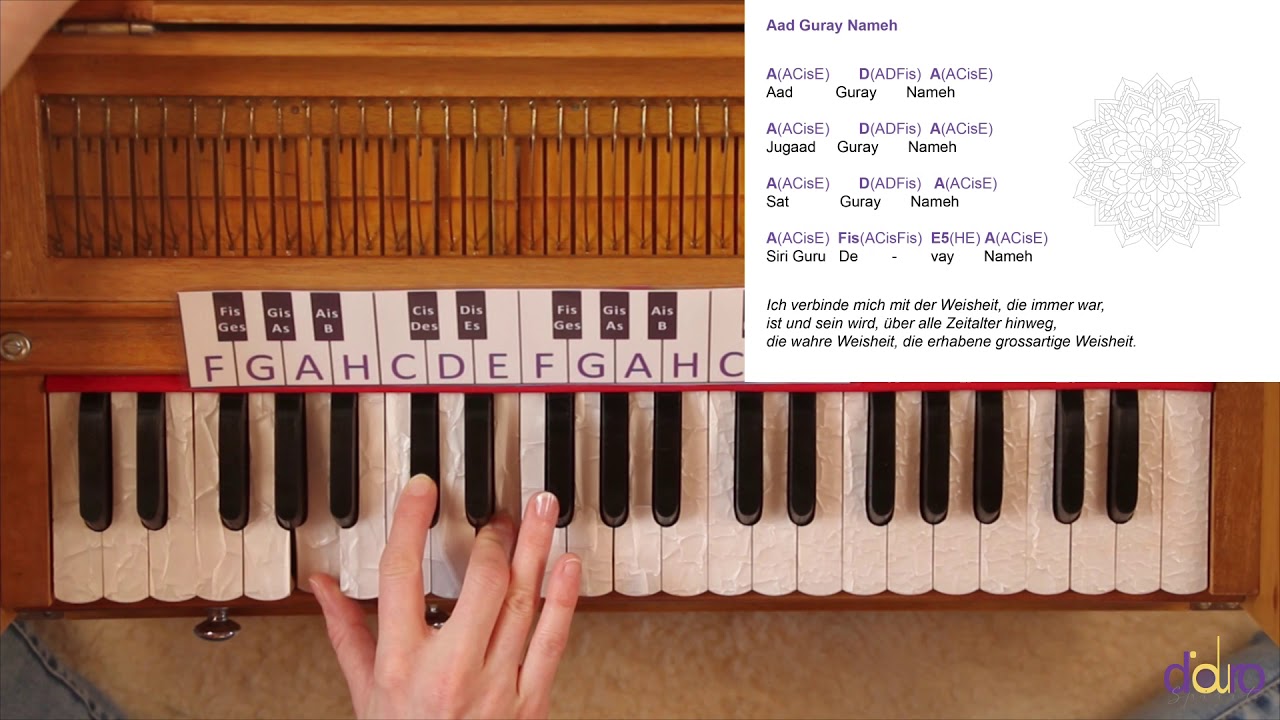 Aad Guray Nameh - Harmonium Tutorial