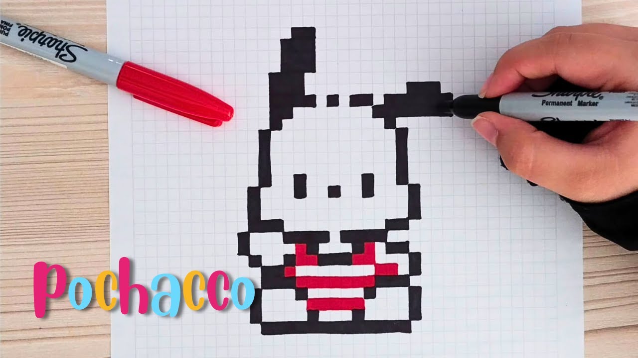 Como dibujar a POCHACCO en PIXEL ART – Tutorial paso a paso
