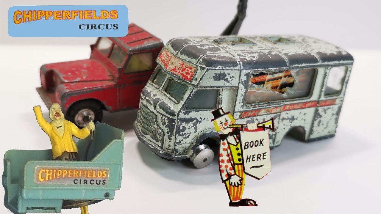 Цирк Чипперфилдс, Land Rover и касса, реставрация корги № 487 и 426. Модель, отлитая под давлением.