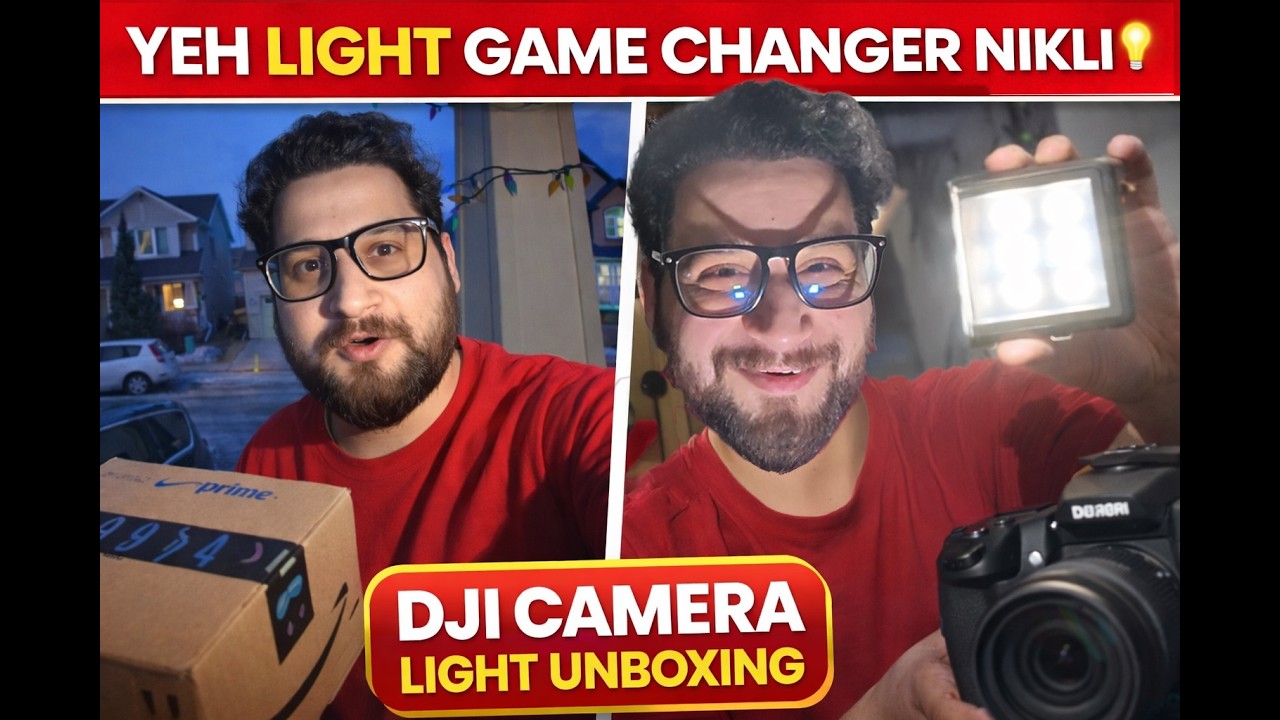 Yeh Light Game Changer Nikli! 🔥 DJI Camera Light Unboxing | Daily Vlog Canada