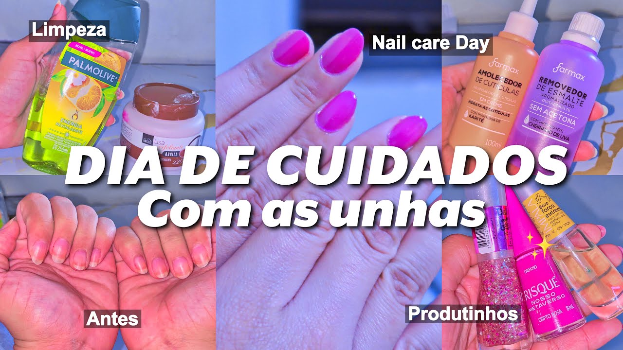 UM DIA DE CUIDADOS COM AS UNHAS💅🤍 nail care day