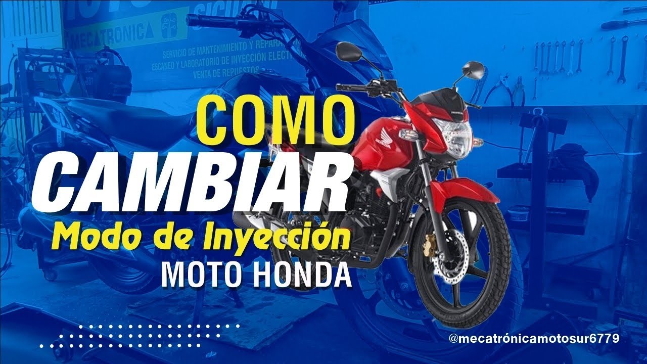 Cómo cambiar MODO DE INYECCIÓN en las motos Honda, GLH150, Elite125.