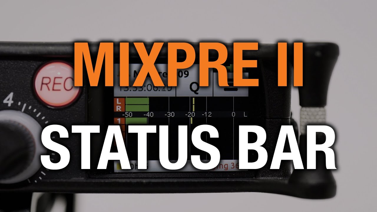MixPre II Status Bar