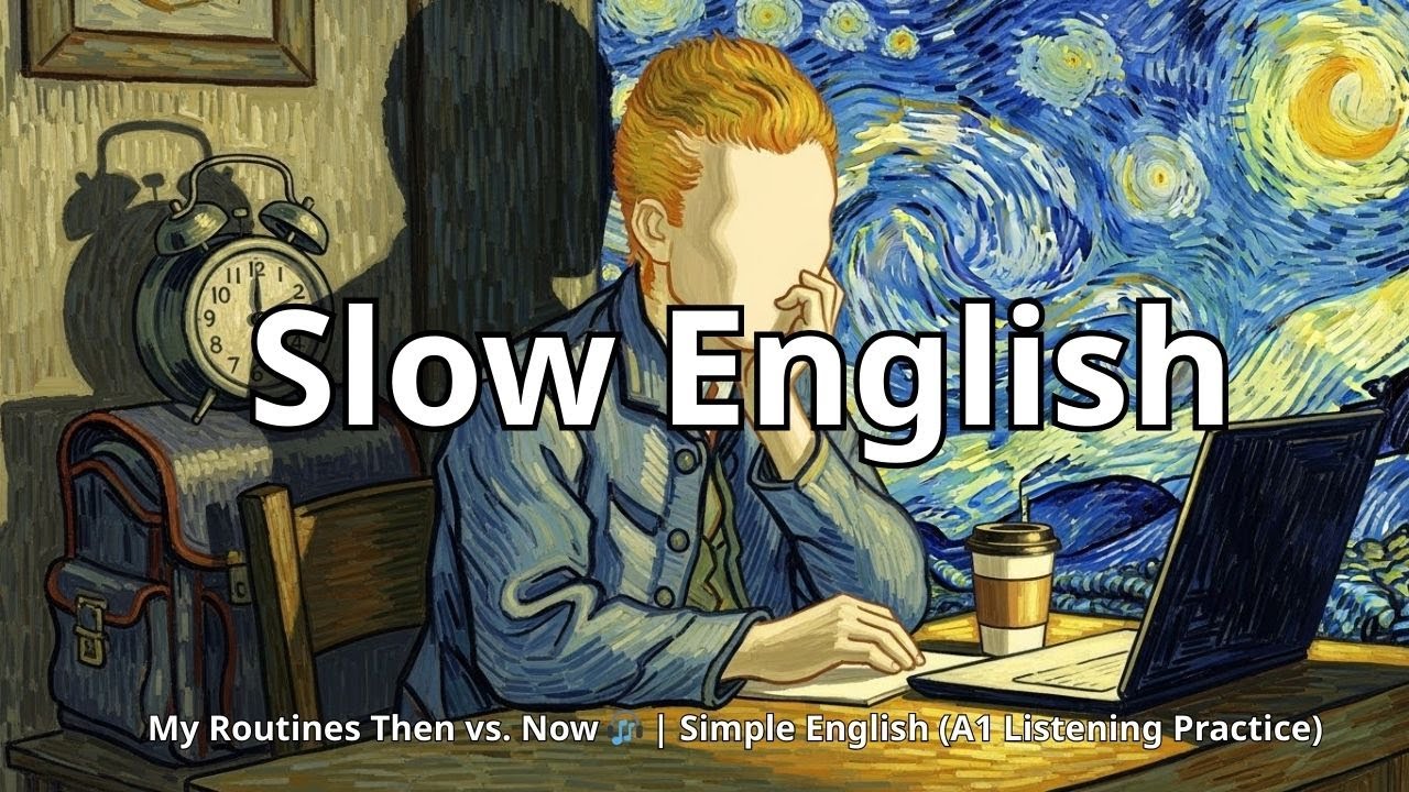 Подкаст Slow English: Сравнение распорядка дня: мое прошлое и настоящее (A1)