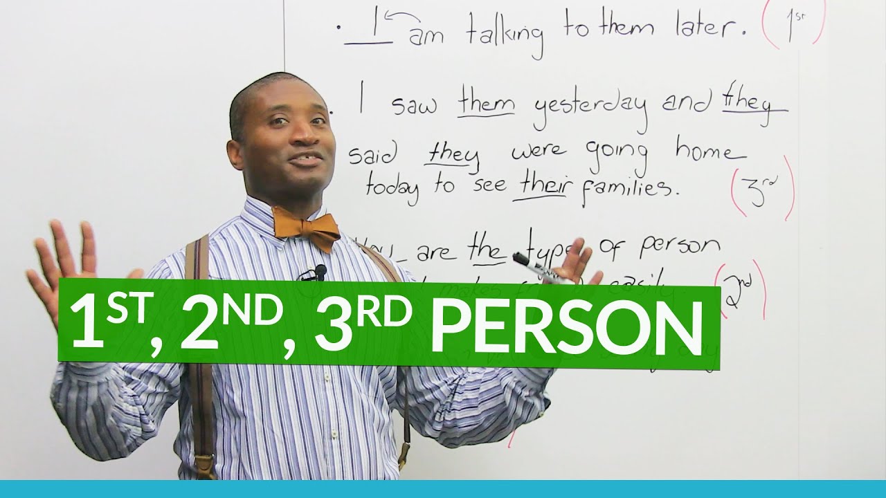 What is First Person? Second? Third?
