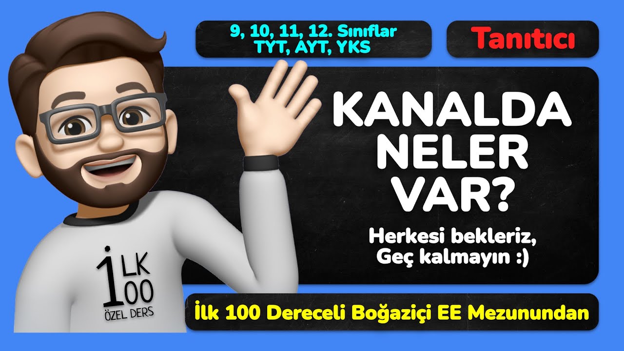 Kanaldan En İyi Nasıl Faydalanabilirim? İlk 100 &Ouml;zel Ders Tanıtım | Sıfırdan Dereceye