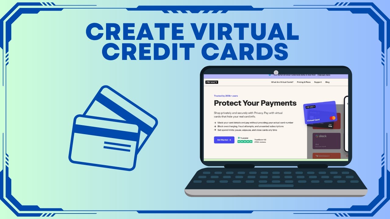 Создание виртуальных кредитных карт - Privacy.com