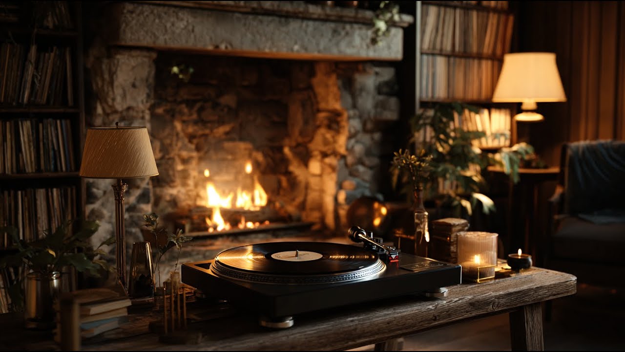 6.5 Hours Cozy Jazz Fireplace Ambience 🎷🔥 Warm Smooth Jazz for Reading, Relaxing & Sleep