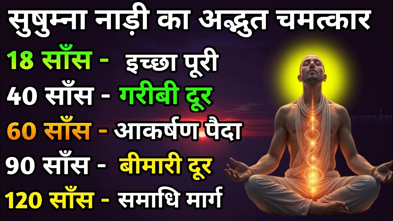 साँस रोको जादू देखो. साँसों की महा शक्ति. Dhyan kaise kare. The easiest way to meditate. #meditation