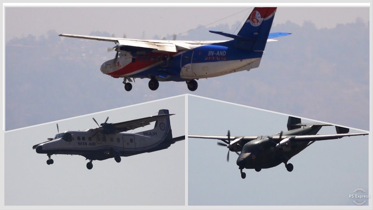 Let 410, Dornier & PZL M28 landing back to back in Kathmandu.