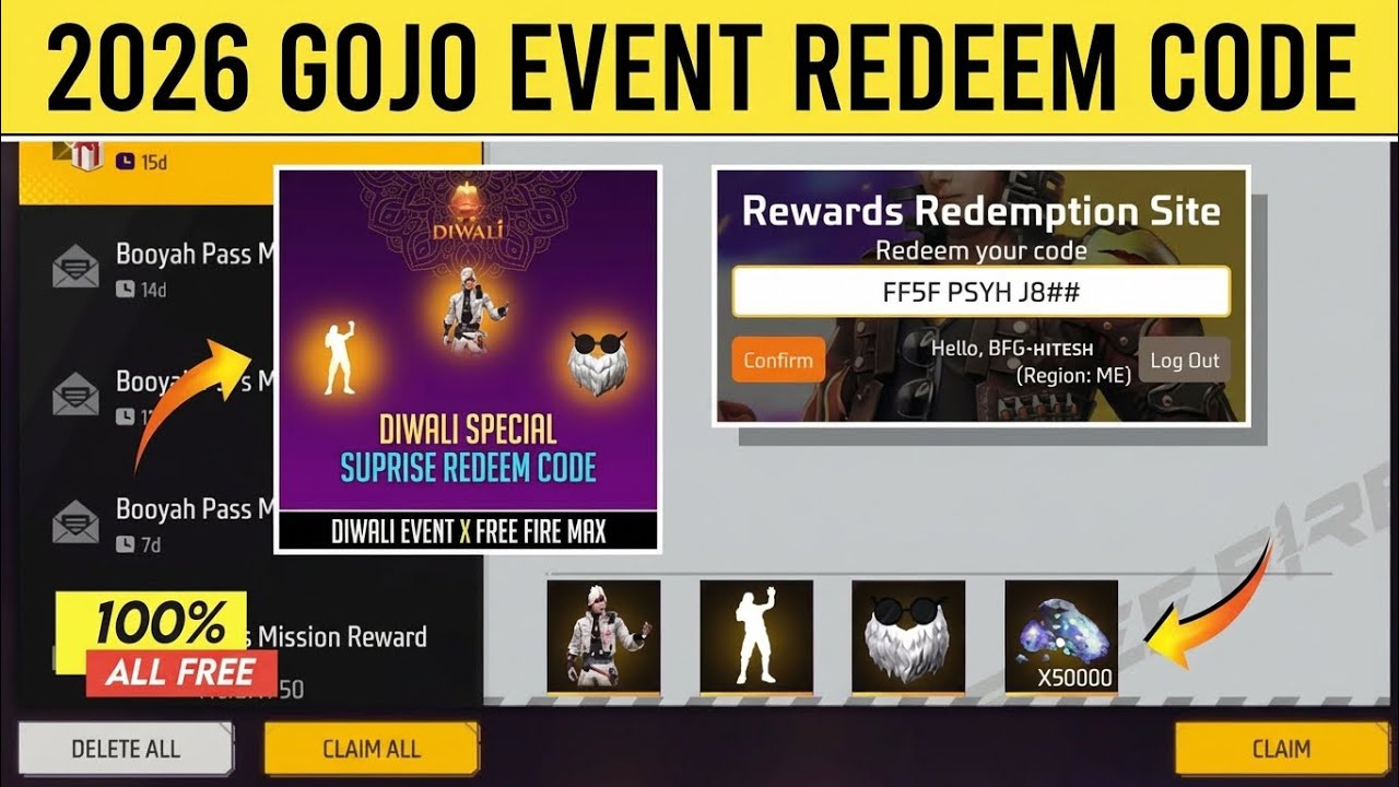  2026 Gojo Event: Get FREE Satoru Gojo Bundle! 😱 | New Redeem Codes Today 🎁