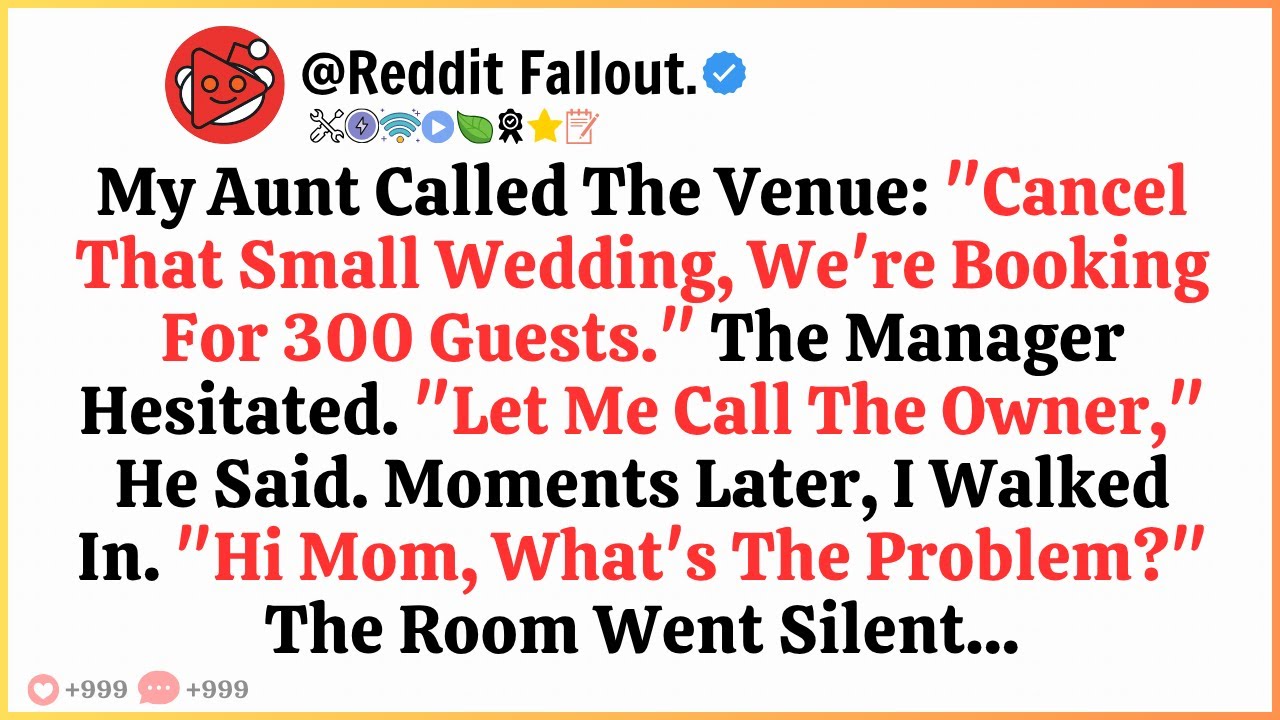 They Canceled My Wedding Venue for My Cousin's Party—The Venue Owner Said 