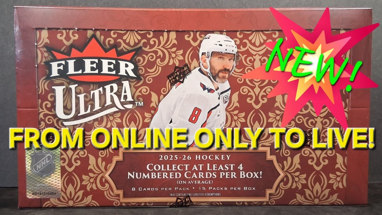 🤯 HOW MANY NUMBERED CARDS? 🆕 2025-26 FLEER ULTRA HOCKEY CARDS BOX BREAK 💥 #hockeycards #upperdeck