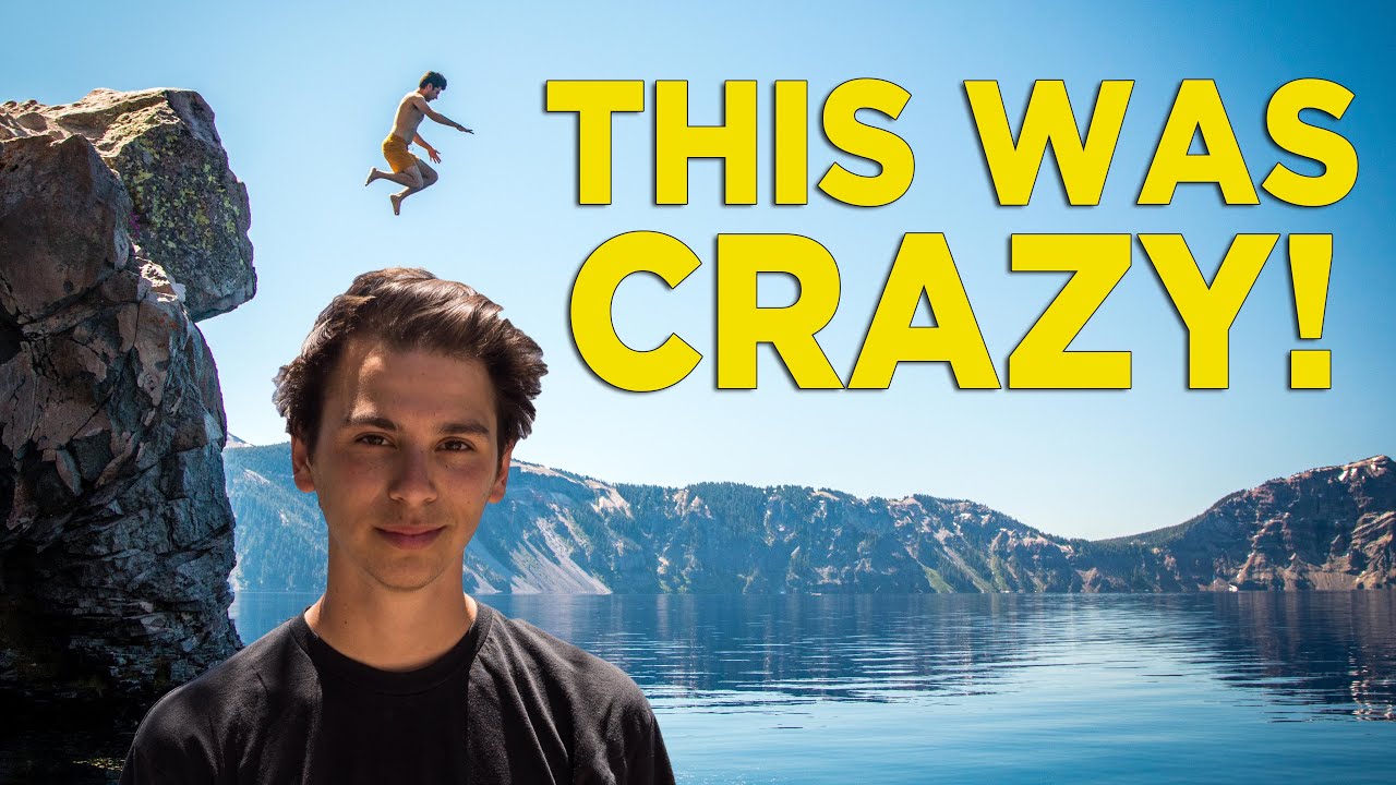 Cliff Jumping at Crater Lake National Park