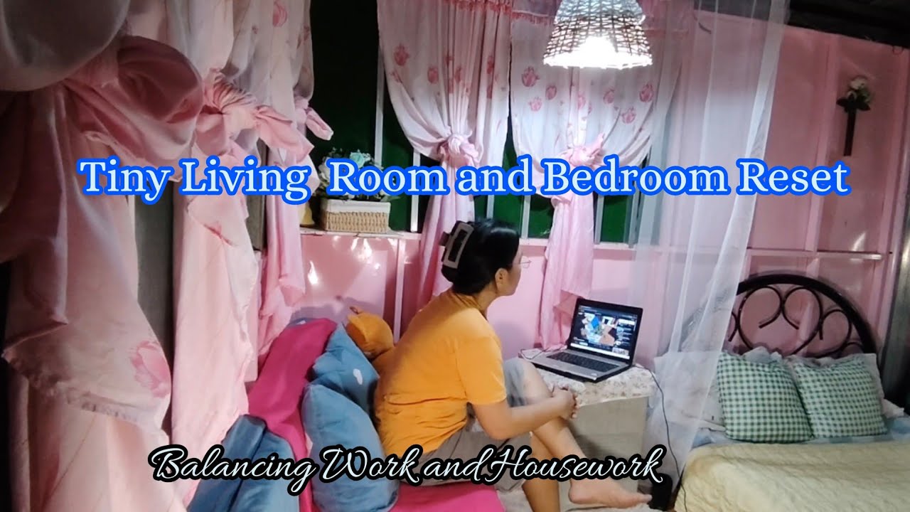 TINY LIVING ROOM AND BEDROOM RESET ✨ NEW CLOSET REARRANGE 👕 COOKING