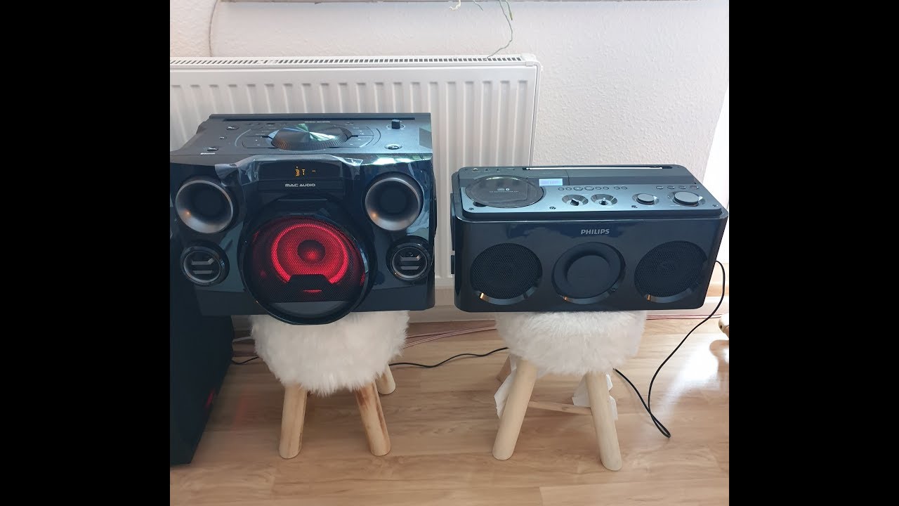Mac Audio mmc 800 vs Dad's old Philips Soundmachine AZ1 --Sound comparison--