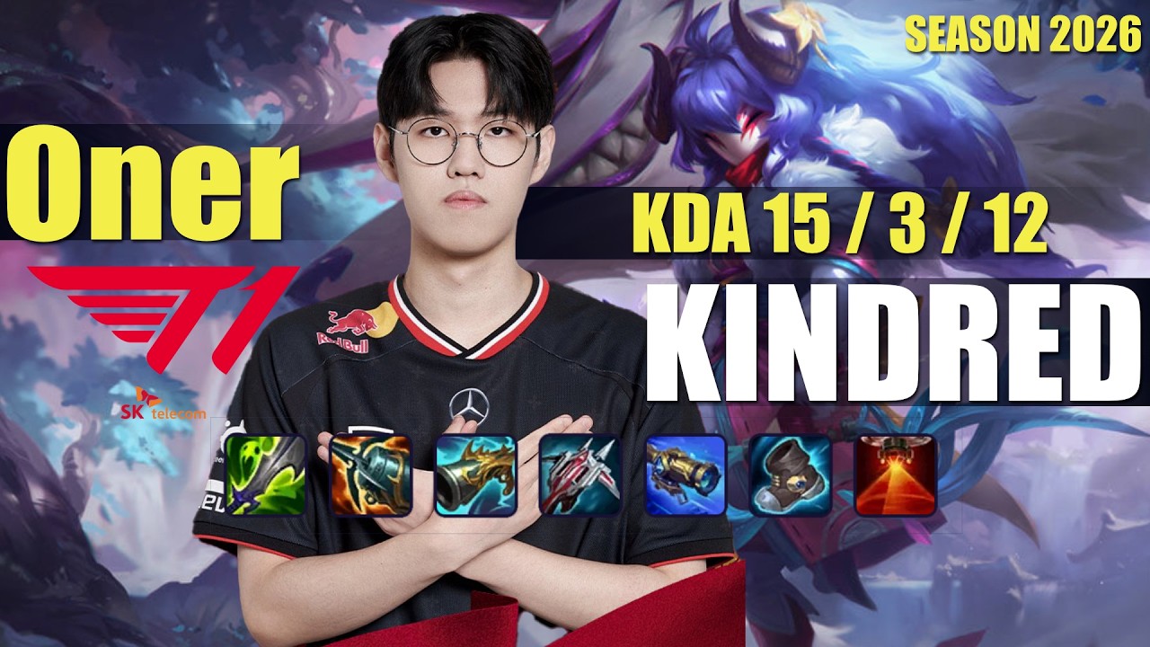 T1 Oner KINDRED vs OTP BEL'VETH Jungle - Patch 26.16 KR Ranked | lolrec