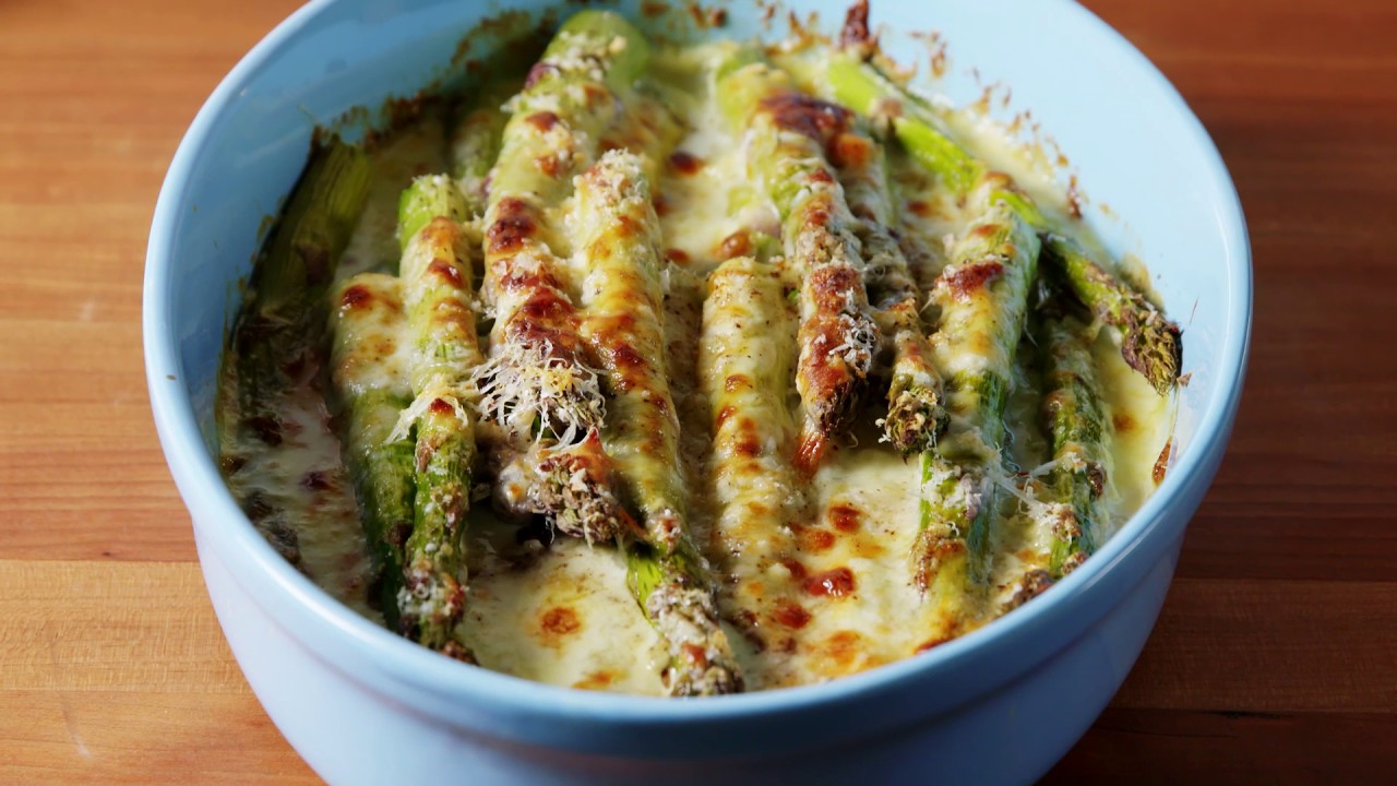 Cheesy Bake Asparagus | Delish