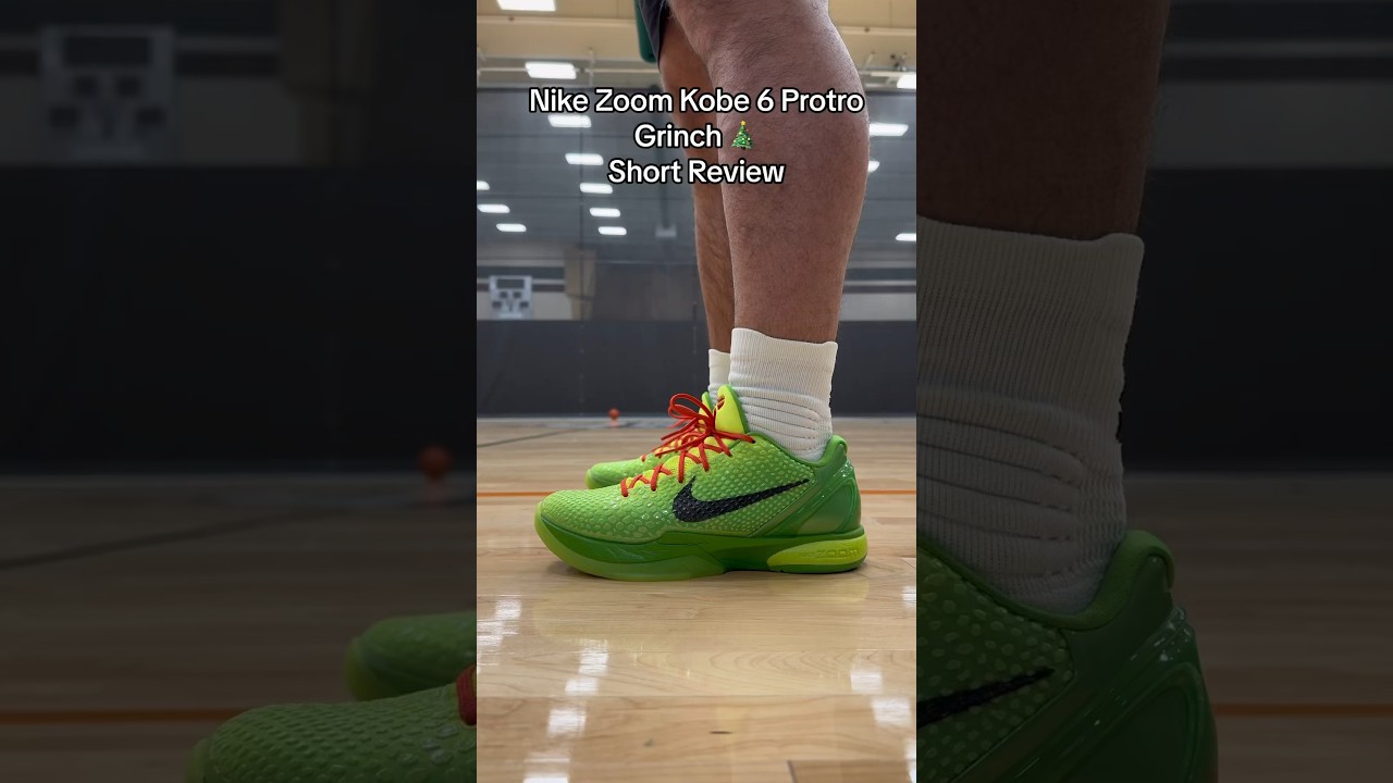 Nike Zoom Kobe 6 Protro &ldquo;Grinch&rdquo; On Feet & In Hand Looks - Short Review Part 1/3 #kobebryant #grinch
