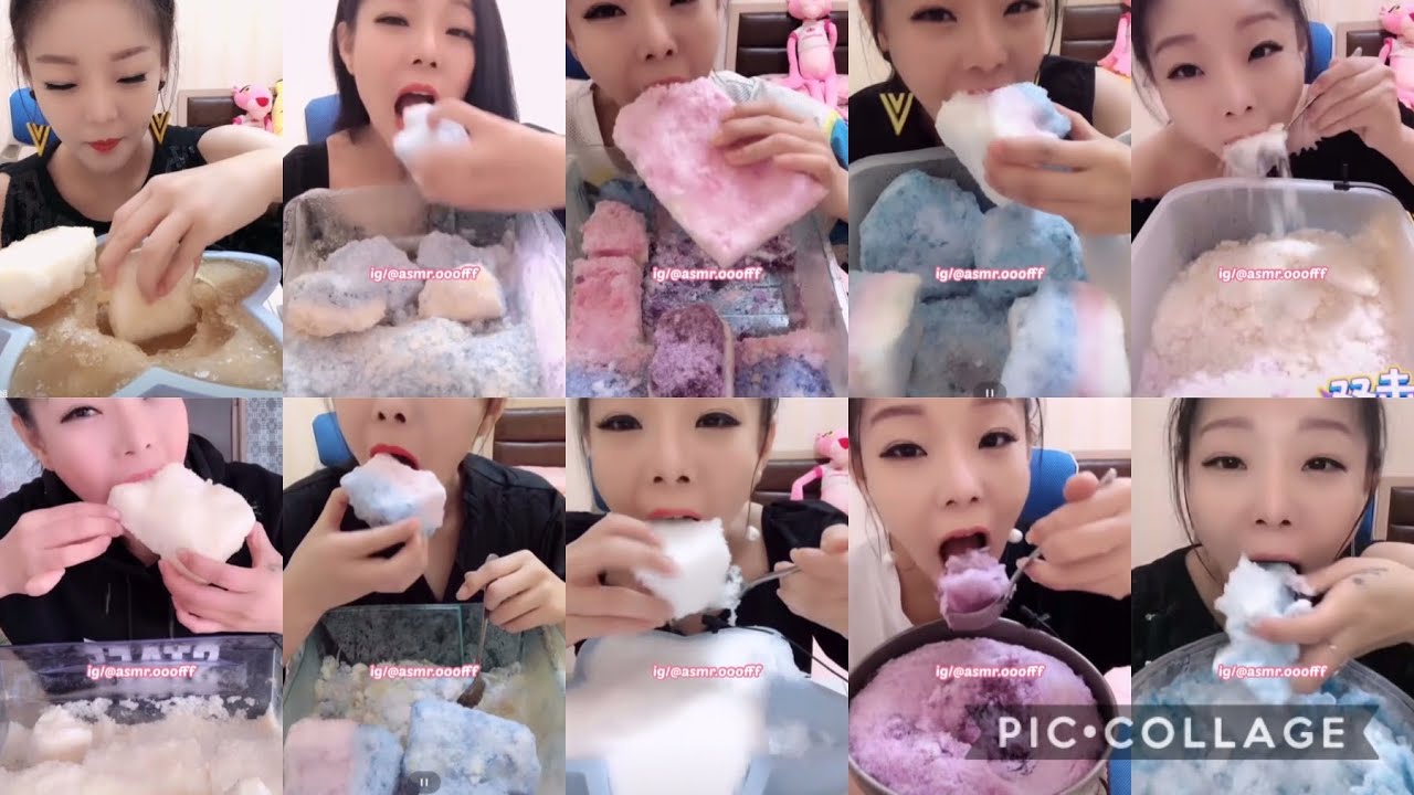 Only ice bites! Ice queen 👑 oldest squaeky crunchy and soft ice eating asmr
