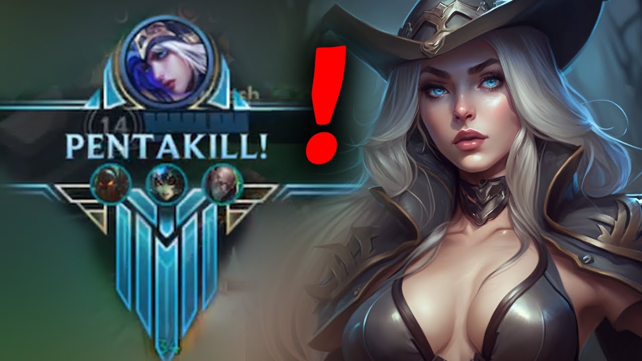 PENTAKILL ASHE (UNCUT) GAMEPLAY | BUILD & RUNES