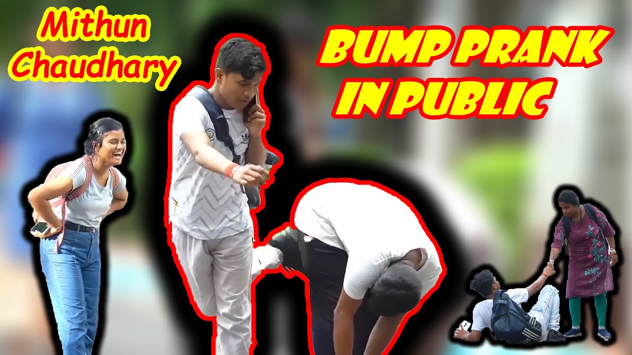 HITTING ON BUMP PRANK IN PUBLIC 😂😂 ¦ EPIC REACTION Compilations ¦ Mithun Chaudhary