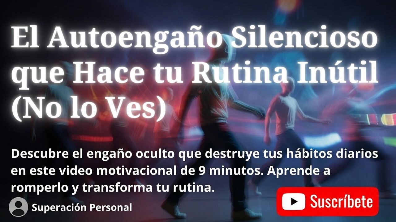 El autoengaño silencioso que hace tu rutina inutil (Y no lo ves)