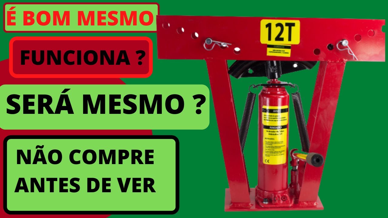 CURVADOR DE TUBOS 12T . REALMENTE FUNCIONA ? NÓS TESTAMOS VEJA O RESULTADO