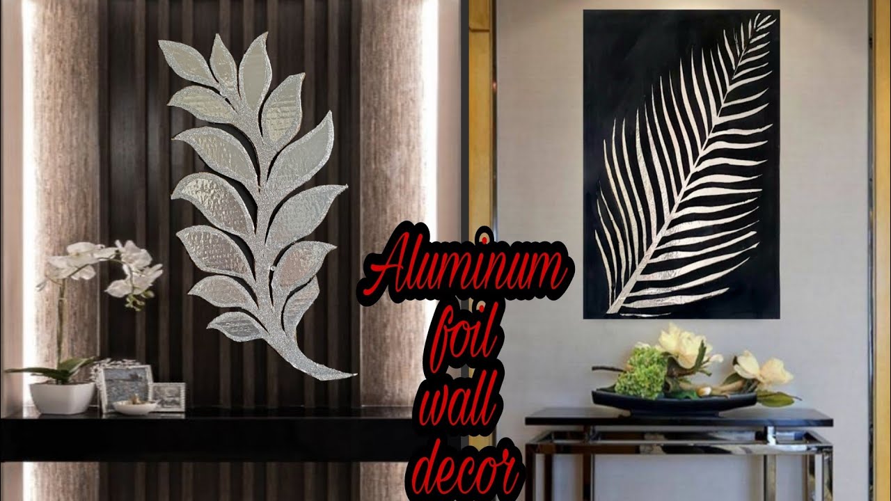 Aluminum foil wall decor | silver room decor | crafting |mCraft Angel