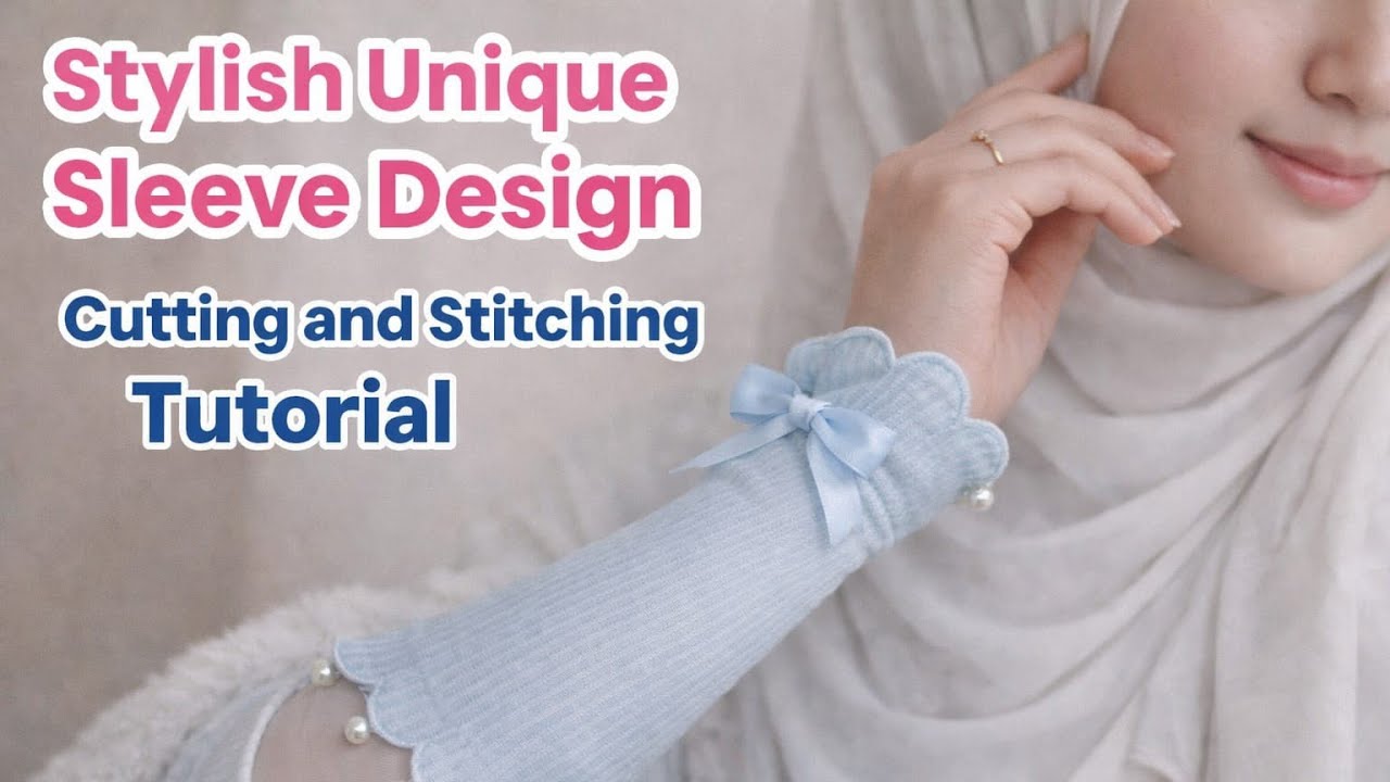 Beautiful sleeve design for beginners cutting and stitching ✅ kurti sleeve design tutorial #trending