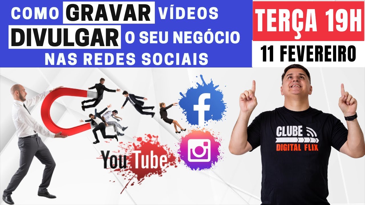 Curso Ao Vivo - Como Gravar Vídeos e Divulgar o Seu Negócio nas Redes Sociais