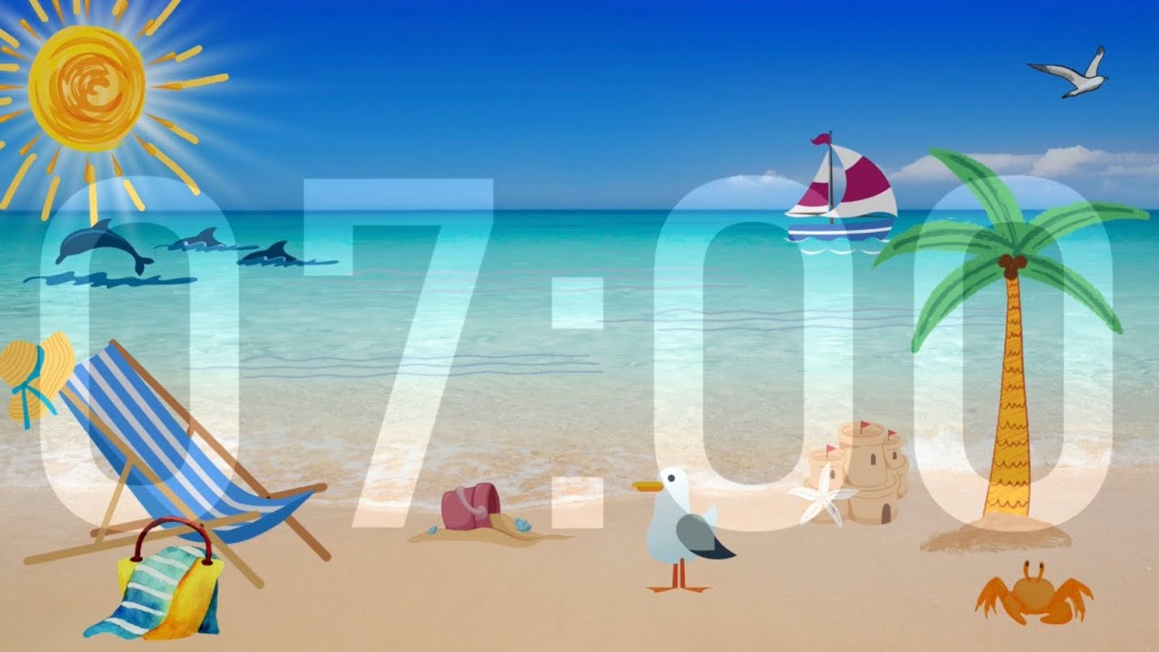 7 Minute Timer - Summer Themed