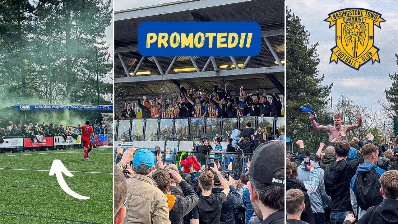 Incredible Scenes as Basingstoke get Promoted on the Last Day!!
