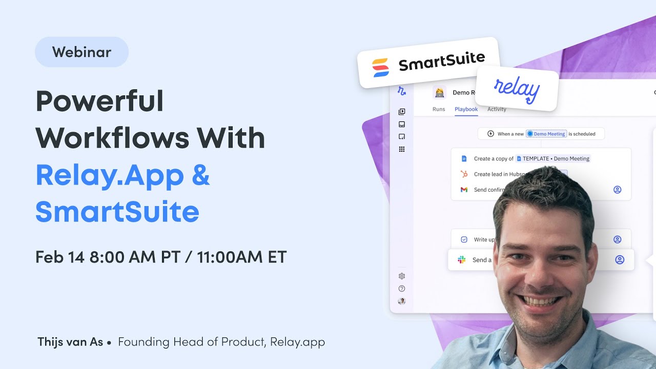 Powerful Workflows with Relay.app & SmartSuite
