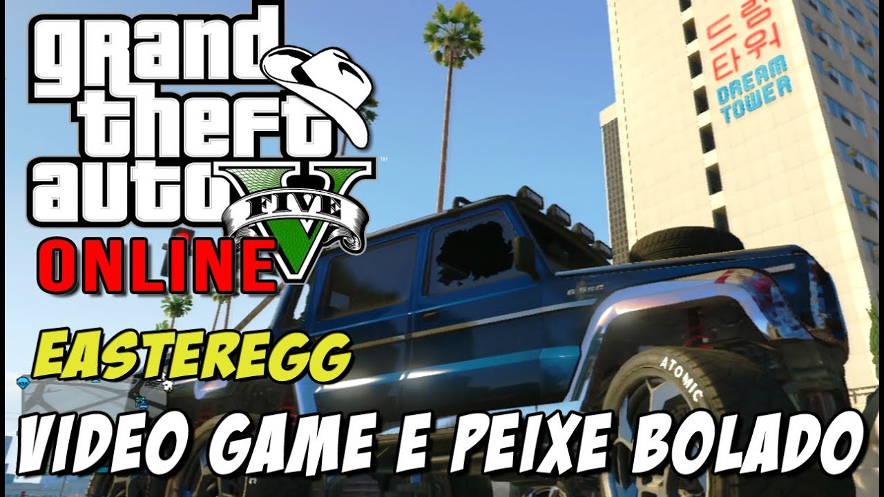 GTA 5 Online - Easteregg video game, torre safada e o Alan achou um BUG xD