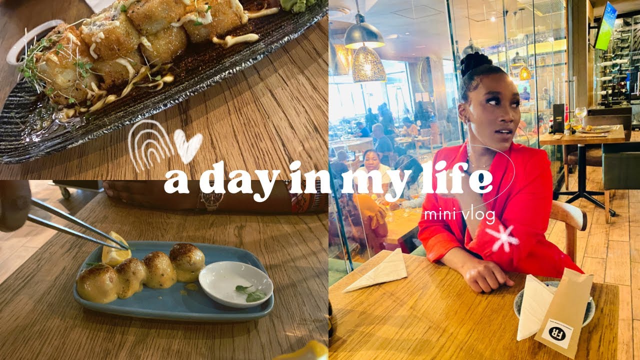 First YouTube video : DAY VLOG| trying sushi from Fireroom | South African YouTuber #vlog #dailyvlog