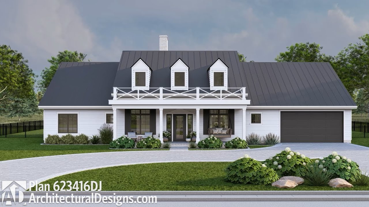 Modern Colonial House Plan Walkthrough - Plan 623416DJ - Architectural Designs