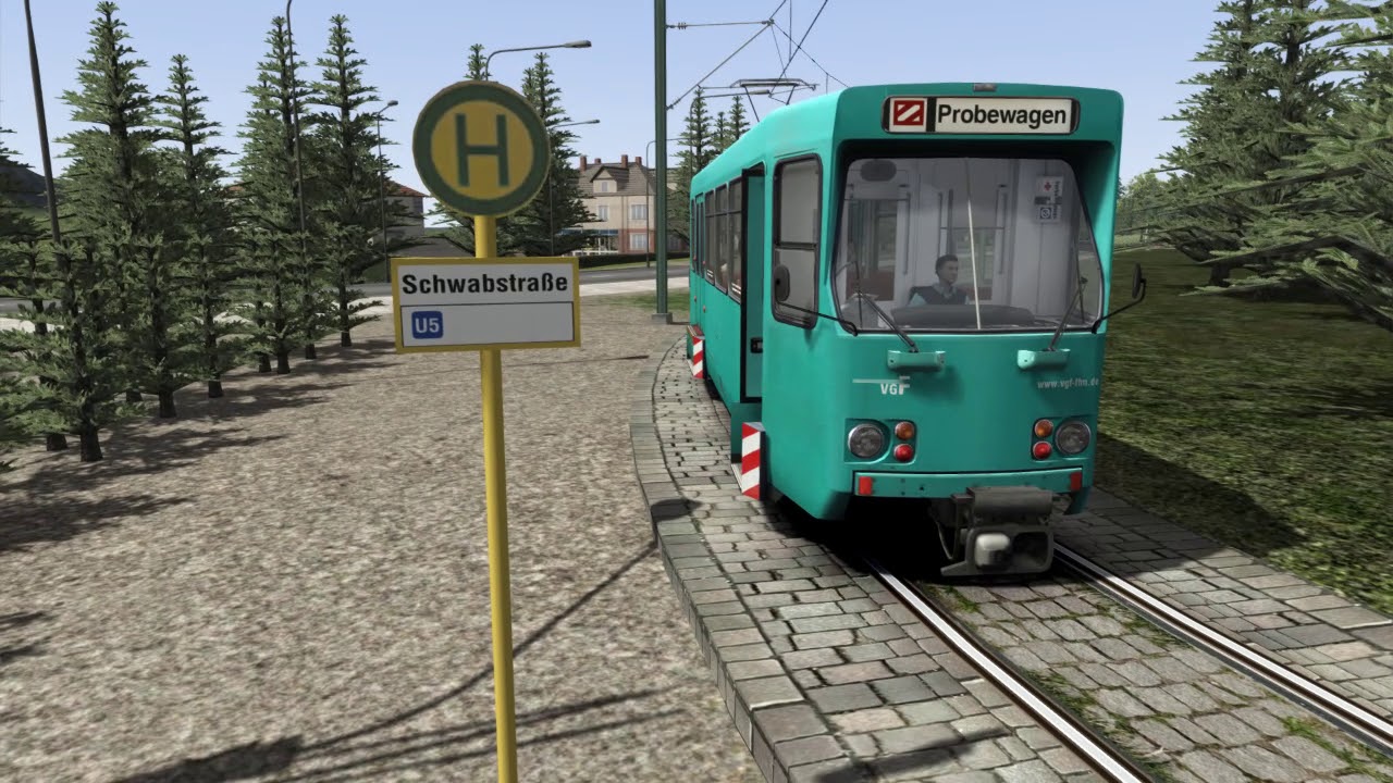 TS2018 U-Bahn Frankfurt Tramstrecke Bergen (selbstgebaut und veraltete Version)