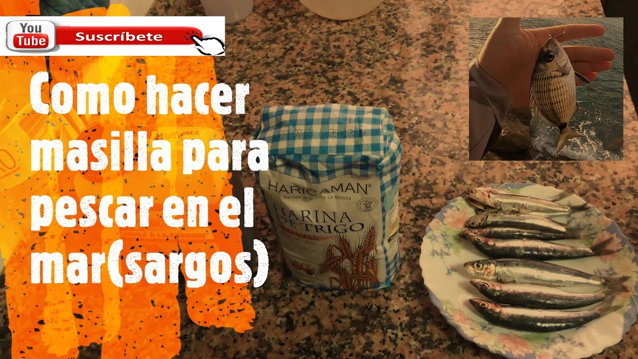 COMO HACER MASILLA PARA PESCAR EN EL MAR(sargos)+capturas🐟-SUSCRIBIROS AL CANAL, Gracias.