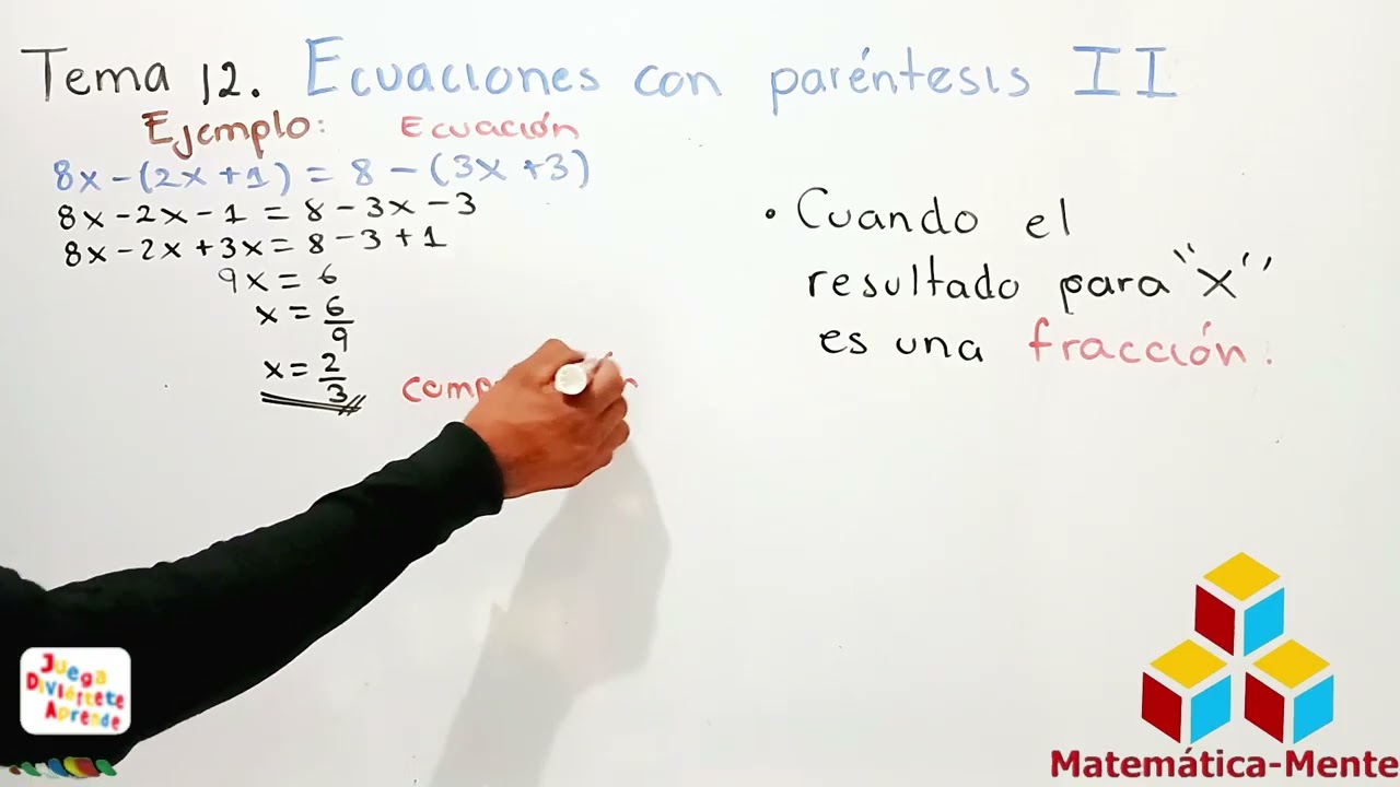 TEMA 12. ECUACIONES CON PARENTESIS II